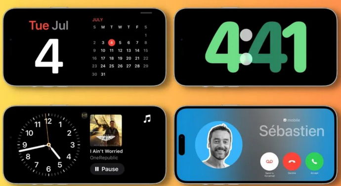 铜梁苹果手机维修分享iOS17横屏充电待机显示有什么好处 