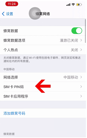 铜梁苹果14维修网分享如何给iPhone14的SIM卡设置密码 