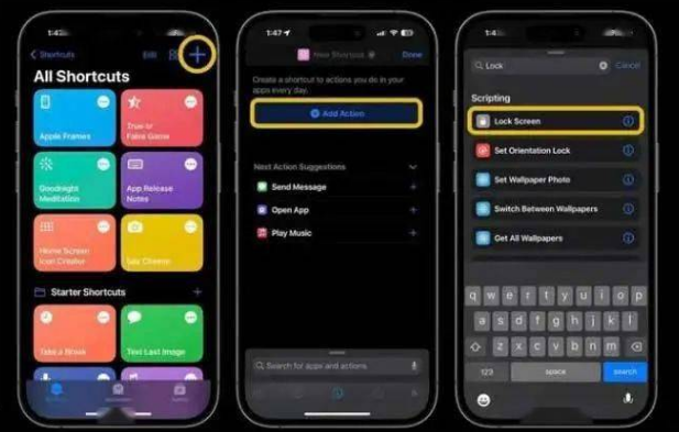 铜梁苹果14锁屏维修店分享iPhone14升级iOS16.4后如何创建锁屏快捷方式 