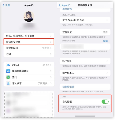 铜梁苹果手机维修分享iOS 16 自动验证功能开启方法 