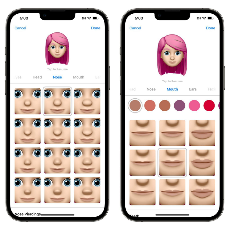 铜梁苹果手机维修分享​iOS 16中的拟我表情有了哪些变化和升级 